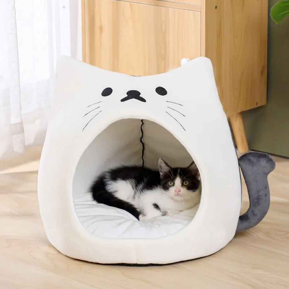 The Comfy and Adorable Cat-Shaped Pet House