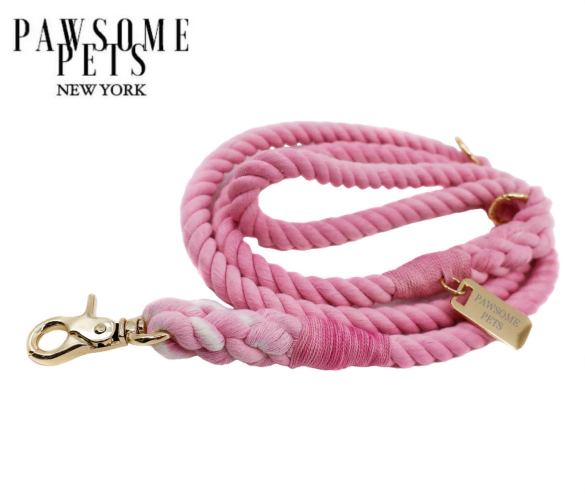 ROPE LEASH - PINK LADY