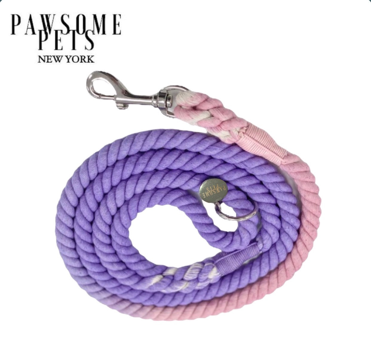 ROPE LEASH - LILAC PINK