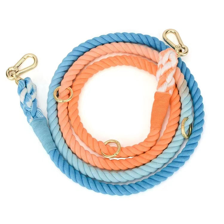 HANDS FREE DOG ROPE LEASH - SUNSET by Pawsome Pets
