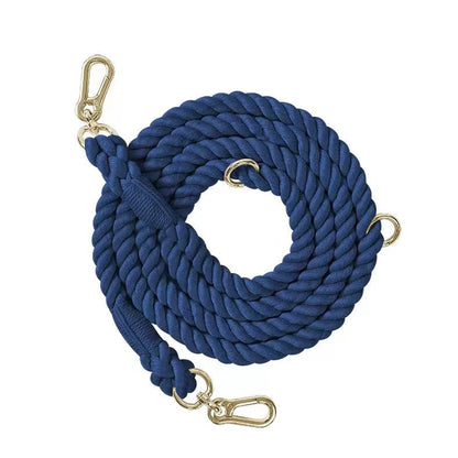 HANDS FREE DOG ROPE LEASH - ROYAL BLUE by Pawsome Pets