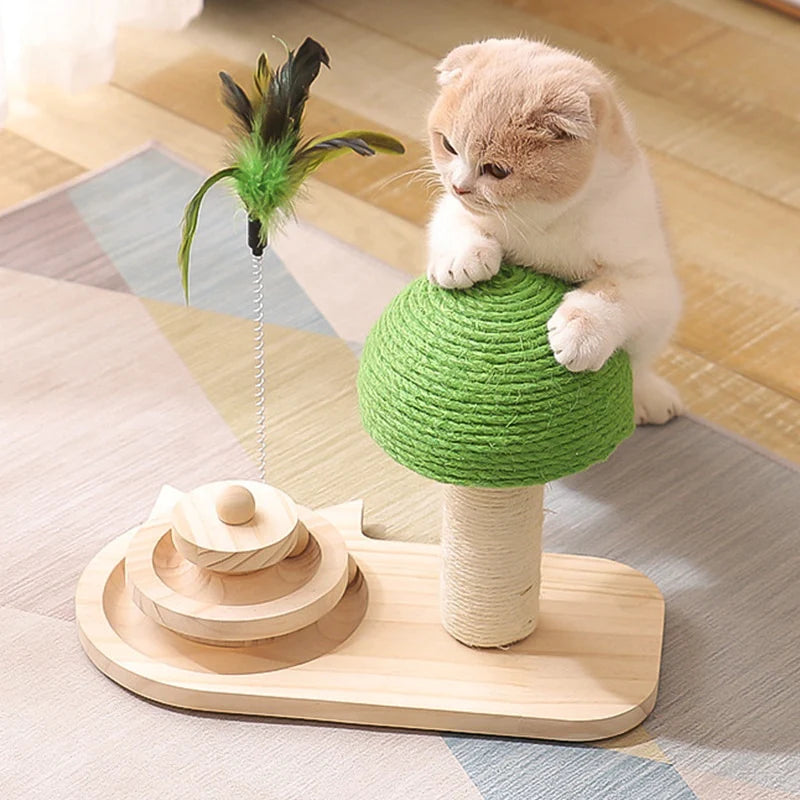 Pet Tree Scratching Post with Toy