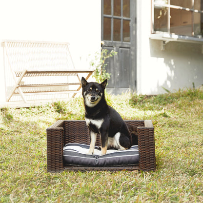 The Comfy Pets Rattan Dog or Cat Bed & Cushion